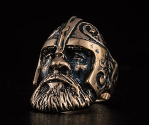 Viking Ring Bronze Scandinavian Ring Norse Jewelry