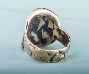 Lagertha's Shield Ring Bronze Viking Jewelry