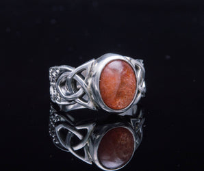 Ring with Sunstone Sterling Silver Jewelry