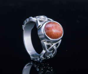 Ring with Sunstone Sterling Silver Jewelry