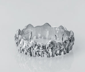 Elephant Ring 925 Silver