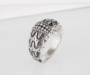 925 Silver Draupnir Ring, Unique Handmade Jewelry