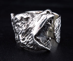Bear Sterling Silver Animal Ring Unique Jewelry
