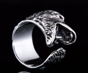 Bear Sterling Silver Animal Ring Unique Jewelry