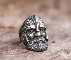 Viking Ring Sterling Silver Scandinavian Ring Norse Jewelry