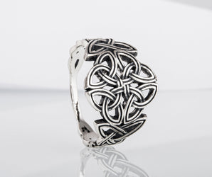 Celtic Ornament Ring Handmade Sterling Silver Celtic Ring