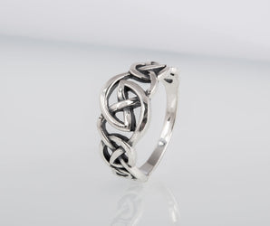 Celtic Ornament Ring Sterling Silver Handcrafted Celtic Jewelry