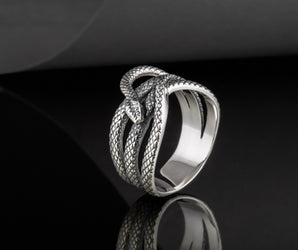 Snake Ring Unique Animal Sterling Silver Ring Handcrafted Unique Jewelry