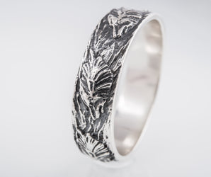 Wolf Ornament Ring Handmade Sterling Silver Norse Ring