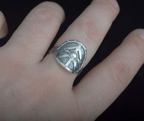 Lagertha's Shield Ring Sterling Silver Viking Jewelry