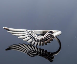 Feather Ring Sterling Silver Unique Jewelry