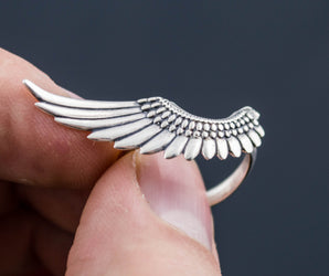Feather Ring Sterling Silver Unique Jewelry