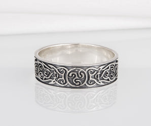 Ornament Style Ring Sterling Silver Handmade Jewelry