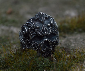 Unique Skull Ring Sterling Silver Handmade Jewelry
