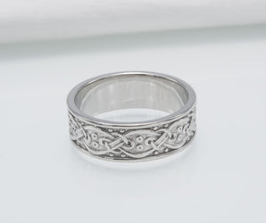 950 Platinum Ornament Ring, Unique Handcrafted Jewelry