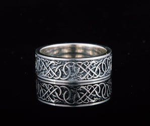 Urnes Ornament Ring Sterling Silver Handcrafted Jewelry