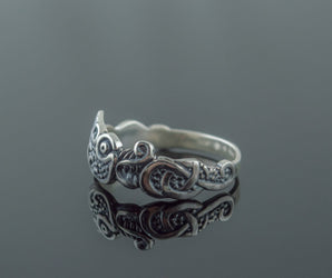 Fenrir Ring Handmade Sterling SilverUnique Norse Jewelry