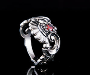 Ring with Cubic Zirconia Sterling Silver Jewelry
