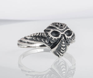 Mask ring Sterling Silver Handmade Jewelry