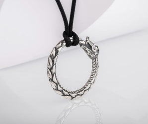 Ouroboros Sterling Silver Pendant Norse Pendant