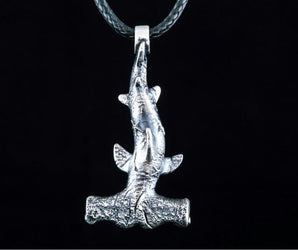 Shark Pendant Sterlnig Silver Unique Jewelry