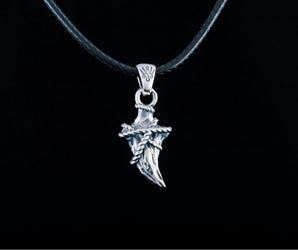Canine Pendant with Rope Sterling Silver Jewelry