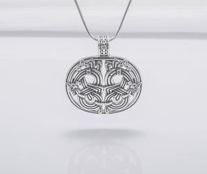 Viking Knot Sterling Silver Pendant, Handmade Jewelry