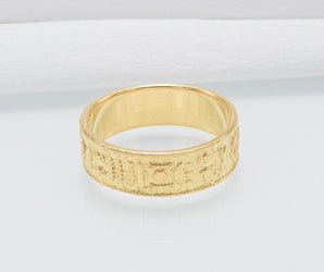 Egypt Symbol Ring Gold Unique Handmade Jewelry