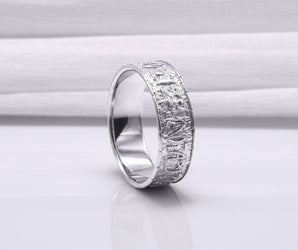 950 Platinum Egypt Symbol Ring, Unique Handmade Jewelry