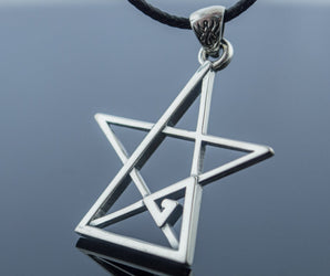 Pentagram Pendant Sterling Silver Handmade Geometry Jewelry