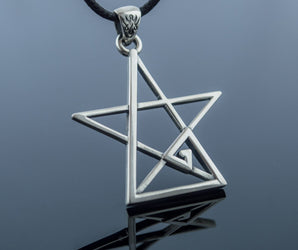 Pentagram Pendant Sterling Silver Handmade Geometry Jewelry