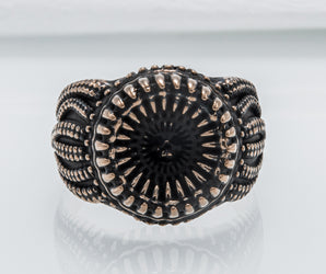 Kraken Ring with Skull Bronze Handmade Unique Jewelry