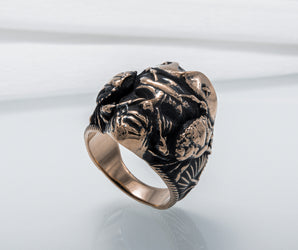 Pirate Handmade Ring Bronze Unique Jewelry