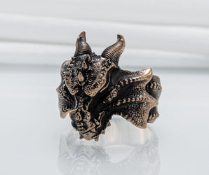 Dragon Ring Bronze Handmade Jewelry