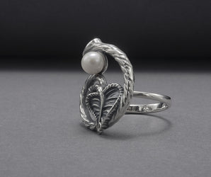Unique 925 Silver Ivy Ring, Handmade Jewelry